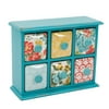 The Pioneer Woman Vintage Floral 6-Drawer Spice & Tea Box
