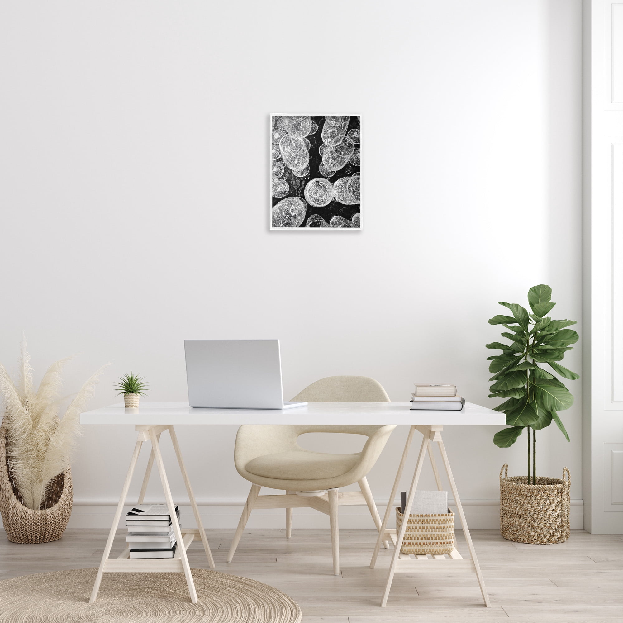 Stupell Industries Glitzy Wine Glasses Food & Beverage Photography White Framed Art Print Wall Art, 16 x 20