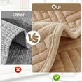 thumbnail image 4 of Eurhowing Stretch Sofa Slipcover 36"×63", 1-Piece Scratch-Resistant & Non-Slip Couch Cover Blanket for Kids/Pets, Soft Velvet Washable Furniture Protector, Beige, 4 of 7