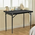 thumbnail image 2 of Folding Table 3ft Rectangular All-Occasion Plastic Folding Event Table for Indoor and Outdoor, Portable Desk, Camping, Durable and Stable, HDPE and Steel, Wide Application, Black, 2 of 13