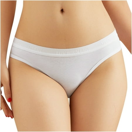 

Puntoco Plus Size Underwear Clearance Women Sexy Lingerie Thongs Panties Silk Hollow Out Underwear White 4(S)