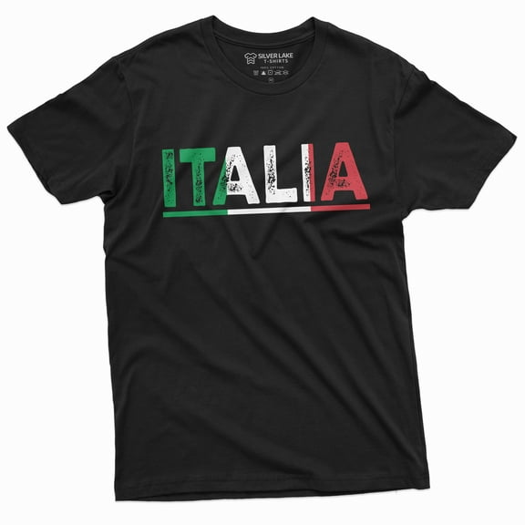 Italia T-Shirt Italy Flag Coat Of Arms Tee Shirt Repubblica Italiana Italian Heritage Tee