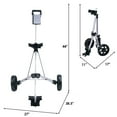 thumbnail image 7 of Golf Push Pull Cart, Lightweight Foldable 2 Wheels Push Pull Golf Cart Trolley with Foot Brake, Walking Push Golf Cart,Lightweight Aluminum Frame, 55.5" x24" x 42.5" (L x W x H), 7 of 7