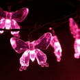 thumbnail image 3 of LINLIN Solar Butterfly String Lights,8 Lighting Mode LED Butterfly Christmas Fairy Lights Waterproof Butterfly Lights for Home Party Wedding Patio Garden Porch Balcony, 3 of 8