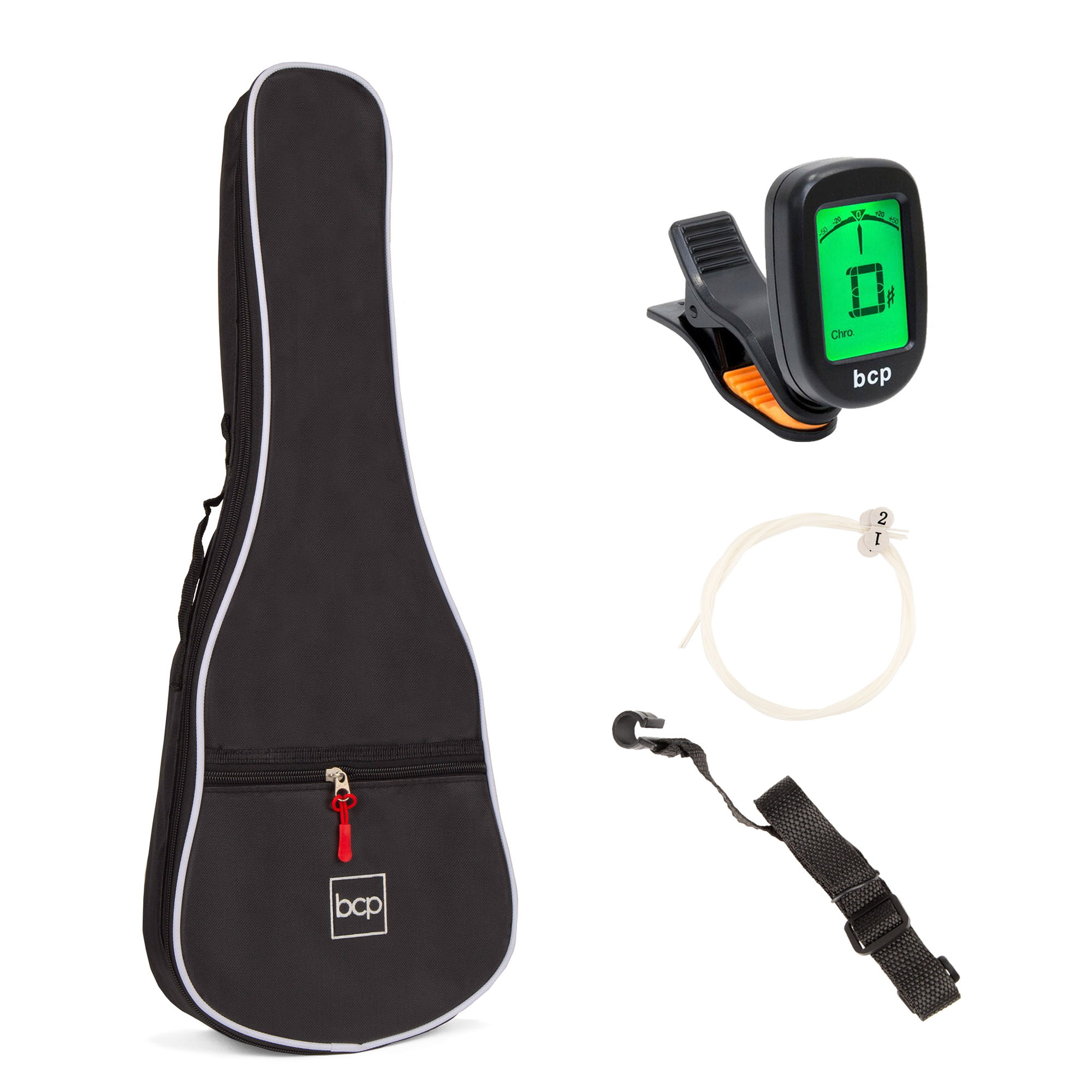 Picks Best Choice Products 23in Acoustic Concert Sapele Ukulele Starter Kit w/Gig Bag Strap Electric Tuner 