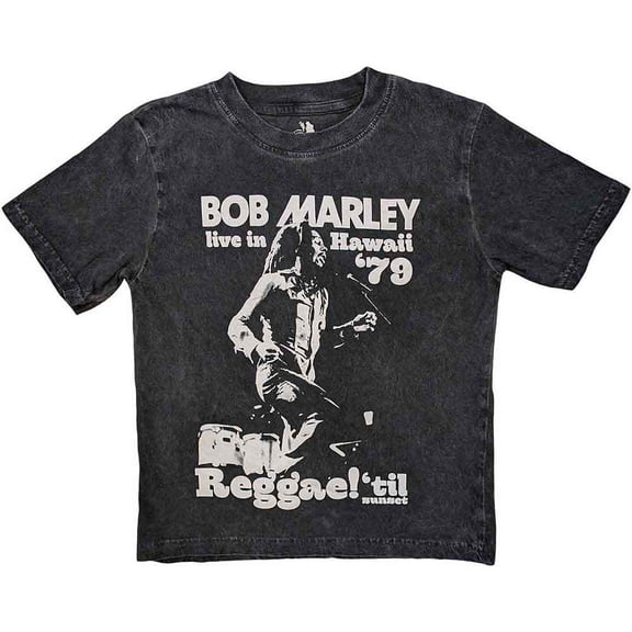 Bob Marley Kids T-Shirt: Hawaii Snow Wash (Wash Collection) (1-2 Years)