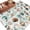 Light Brown Teal Blue White, variant on 8'x10' Area Rugs, Teal Coastal Indoor Outdoor Area Rug for Living Room Bedroom, Summer Beach Conch Shell Nautical Ocean Washable Bathroom Rugs Kitchen Floor Carpet Mats Home Decor Aesthetic