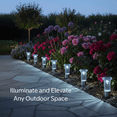 thumbnail image 3 of Mainstays Solar Powered Stainless Steel Mini Diamond Bollard Path Light, 3 of 9