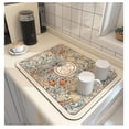 thumbnail image 4 of 40X30cm Dish Drying Mat Absorbent Coffee Dinnerware Drain Pad Placemat Rug E, 4 of 8