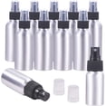 thumbnail image 1 of Paquete de 10 botellas de aluminio con atomizador de niebla fina de 120 ml (4 oz) y atomizadores recargables de metal. Botellas vacías con atomizador., 1 of 8