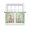 Green Pink, variant on Easter Bunny Gnomes Sheer Curtains 45 Inch Length 2 Panels Set Window Treatments, Spring Easter Eggs Floral Blue Wood Rod Pocket Semi Curtains for Living Room/Bedroom/Kitchen Décor, 104"W x 45"L
