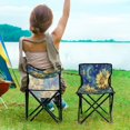 thumbnail image 5 of Folding Chair Camping Chair For Camping Picnicking Outdoor Beach and Travel Sunflowers under The Starry Night, 5 of 8