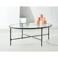 thumbnail image 2 of SAFAVIEH Couture Jessa Contemporary Oval Metal Coffee Table, Black, 2 of 11