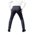 thumbnail image 3 of Men's Slim Fit Dress Pants for Office Wear & Formal-Casual Occasions Navy 3XL, 3 of 3