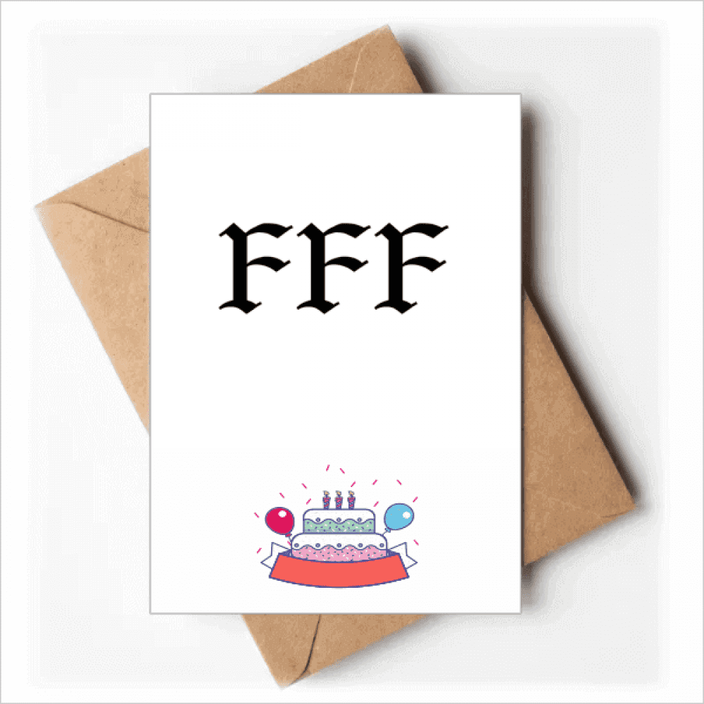 Fury of Single Art Deco Fashion Happy Birthday Greeting Cards Envelopes Blank
