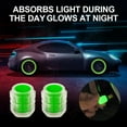 thumbnail image 5 of Luminous Fluorescent Green Car Tire Valve Stem Caps Cover Parts Auto Accessories, 5 of 12