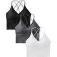 thumbnail image 1 of Sujetador deportivo con aros y tirantes finos para mujer, sin aros, push up, 1 of 4
