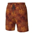 thumbnail image 4 of Fotbe fall Maple Trajes de Baño Estampados para Hombre, Shorts de Verano de Secado Rápido, Ropa de Playa, Bañadores-Large, 4 of 6