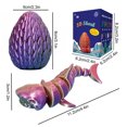 thumbnail image 5 of Sharks Ornament Fish Tank Coffee Table Ornament All Joint Movable Standing Small Gift, 5 of 5
