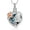 Blue-Rose Gold, variant on Crystal Heart Cremation Jewelry Butterfly Urn Necklaces for Ashes for Women Men with Birthstone Cremation Ashes Necklace for Human / Pet