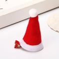 thumbnail image 3 of Monstrate Clip de pelo de Navidad Sombrero de Navidad rojo Barrette Horquillas Forma Bobby Pin Accesorios de estilo Fiesta de año nuevo Regalos Kits de decoración para fiestas Sombrero directo, 3 of 6