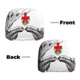 thumbnail image 6 of Kdxio Moose Kissing Under Mistletoe Pattern Print 2 Piece Car Head Rest Covers Set Auto Front/Rear Seats Headrest Cover Universal Fit Most Cars,Sedan, SUV, 6 of 9