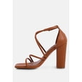 thumbnail image 4 of OPULENCE Tan High Heeled Dress Sandals, 4 of 7