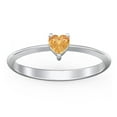 thumbnail image 2 of Heart Birthstone Ring - Citrine (November), 2 of 6