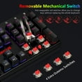 thumbnail image 6 of Mechanical keyboard Redragon 104-Key K565-RGB, Wired, RGB Backlight, US Layout, Aluminum Base, Red Switch, 6 of 12