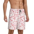 thumbnail image 2 of Fotbe Cute Hand Drawn Hearts Pajama Shorts for Men, Men's Pajama Bottoms, Sleepwear,Short Pajama Pants-X-Large, 2 of 9
