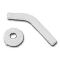 thumbnail image 2 of Mintcraft 6001218 Shower Arm-Flange, White 7 inch, 2 of 2