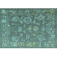 thumbnail image 1 of Ahgly Company Indoor Rectangle Abstract Light Blue Modern Area Rugs, 4' x 6', 1 of 4