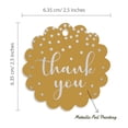 thumbnail image 6 of Inkdotpot Silver Foil Paper Hang Tags Thank You Bridal Shower Favor Tags 100 Pieces, 6 of 7
