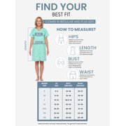 Casual Nights Womens Snap Front Lightweight Housecoat, Short Sleeve House Dress Duster Lounger Robe with Pockets, Cotton Poly Knit, Mid Calf, Garden Green Large