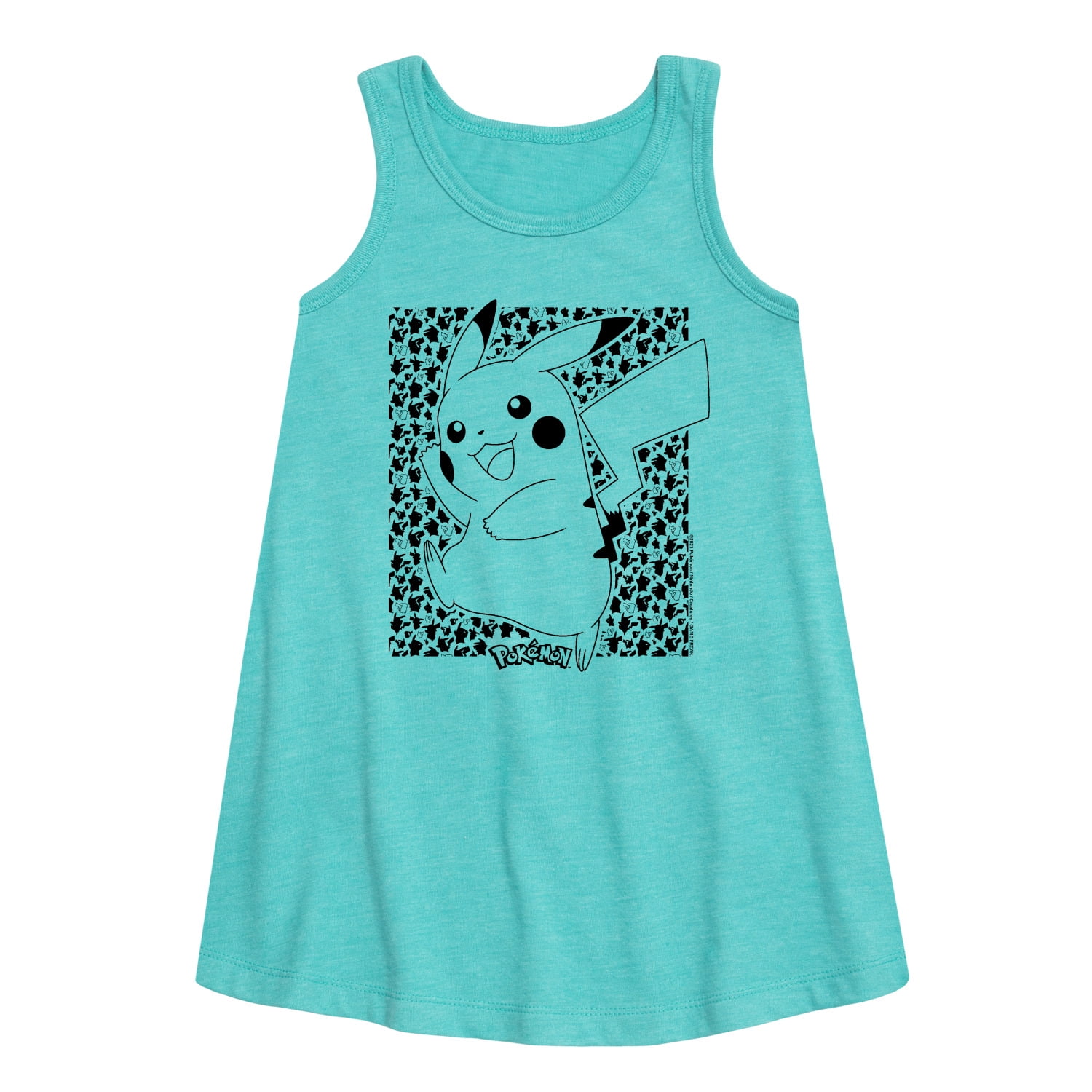 Robe Patineuse Courte Pikachu Fille - Robe Pokémon Manches Courtes Officielle
