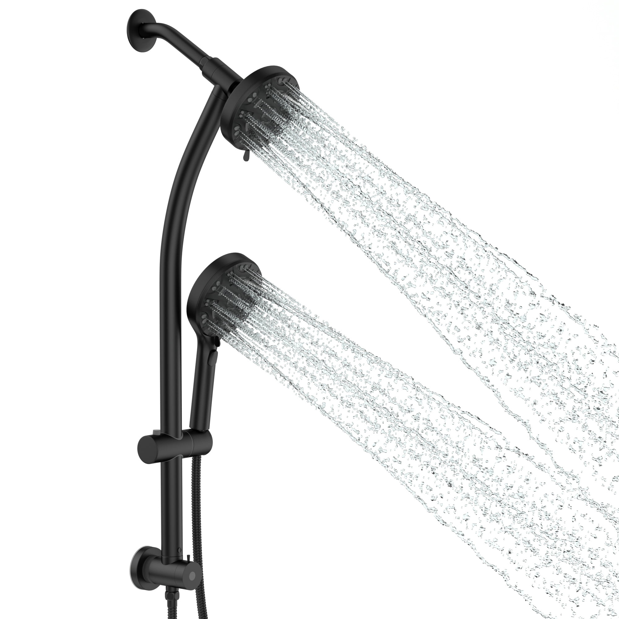 8Mode Shower System with Handheld Shower Pause Buttom Shower Extension