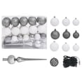thumbnail image 5 of vidaXL Artificial Pre-lit Christmas Tree with Ball Set Green 240 cm PVC, 5 of 5