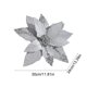 thumbnail image 3 of Flor de Navidad de terciopelo dorado de lentejuelas | Flor decorativa artificial de 12" – Tela dorada de alta gama, acento festivo clásico, exposición sencilla, decoración navideña para el hogar y, 3 of 6