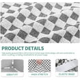thumbnail image 4 of Latest Checkered 4 Pieces Couch Covers for 3 Cushion Couch Extra Large High Stretch Thickened Sofa Cover for Pets Anti Slip Furniture Protector Sofa Slipcovers (X Large, Black and White Checkered), 4 of 7
