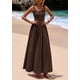 thumbnail image 5 of Vestido PRETTYGARDEN Maxi sin mangas Patchwork Café Oscuro M, 5 of 8