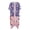 American Flag Design, variant on HELLHERO Gold Polka Dot Pattern Bathing Suit Cover Up Long Cardigan Polyester Breathable Long Kimono Swimsuit Cover Up