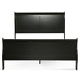 thumbnail image 6 of Furniture of America Vrai Adult Queen Sleigh Headboard Wood Bed, Black, 6 of 19