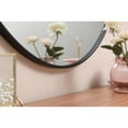 thumbnail image 5 of Metal frame round mirror with decorative hook 45 inch in Blue, 5 of 7