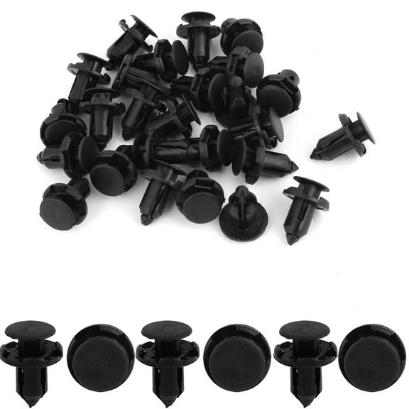 Unique Bargains 25Pcs Car Retainer Clips Fasteners Bumper Fender Hood Protector for Car