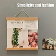 thumbnail image 4 of Wood Poster Frame 4Pcs Magnetic Poster Hanging Rod Simple Teak Wood Photo Hangers Kit with Hanging Rope for Photos Canvas Prints Artwork Home Dorm Interior Decor, 4 of 7