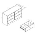 thumbnail image 4 of Wright Home Solid Wooden 6 - Drawers Dresser in Black Finish, 4 of 4
