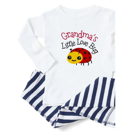 

CafePress - Grandma s Little Love Bug - Toddler Long Sleeve Pajama set