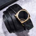 thumbnail image 3 of GHSDFBB Mens Ratchet Belt Buckle Only Slide 1 3/8 Automatic Click Belts Replacement Designer Cowhide Wedding Dress, 3 of 5