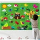 thumbnail image 1 of Juego de tablero de fieltro para enseñanza, 5cs, animales preescolares, insectos, abeja, mariposa, libélula, Kit de juego de aprendizaje temprano para contar historias, pared, 1 of 5