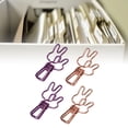 thumbnail image 4 of Wire Binder Clips, Metal Binder Clips Hollowed Out Portable 100Pcs  for Bags, 4 of 7